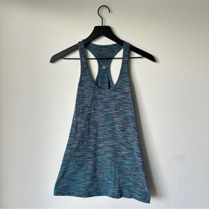 Lululemon Cool Racerback Wee Are From Space Blue Tropics No Built-In Shelf Bra